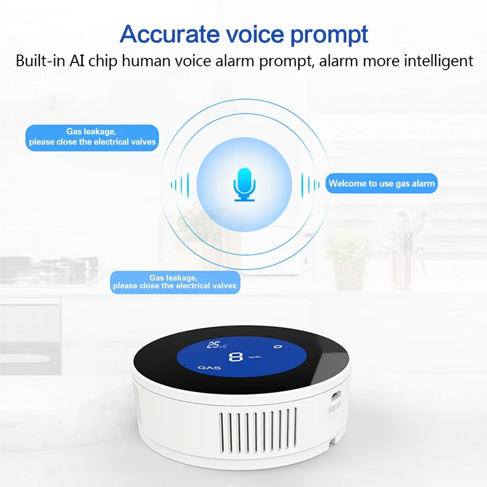 Tuya Smart WIFI Gas leakage detector sensor and Alarm