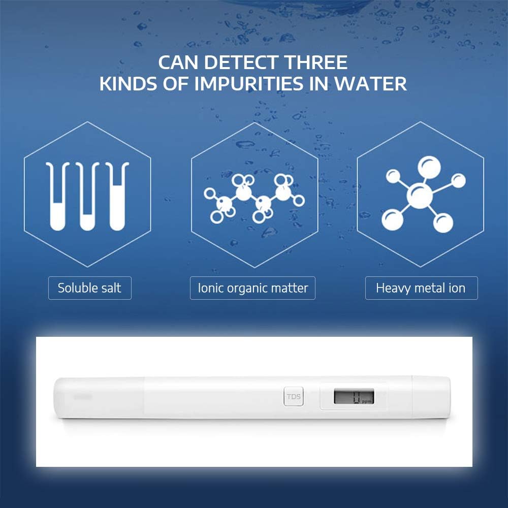 Xiomi Water Quality Test Pen, TDS Tester Water Quality Meter Tester Pen Water Measurement Tool