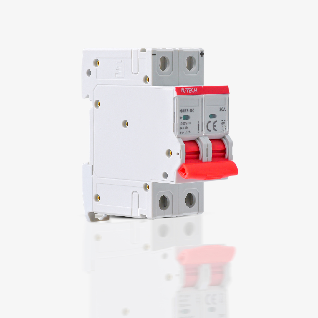 N-Tech N8BZ 2 Pole 20A DC MCB Overload & Short-Circuit Protection
