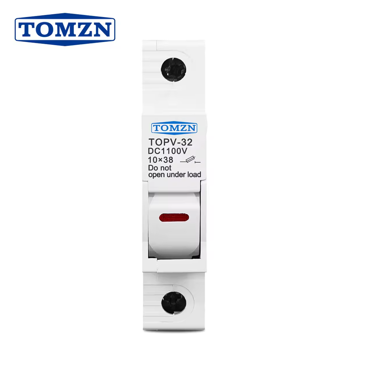 Tomzn TOPV-32 Fuse Holder for 10 x 38 gPV Fuses – Compatible with DC 1000V Systems
