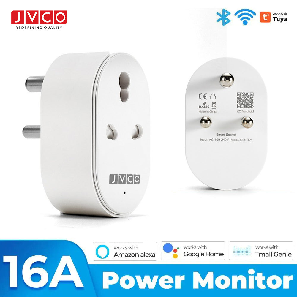 Smart WiFi Power Plug 16A for Heavy Load Air Conditioner, Wifi Controller and Monitor