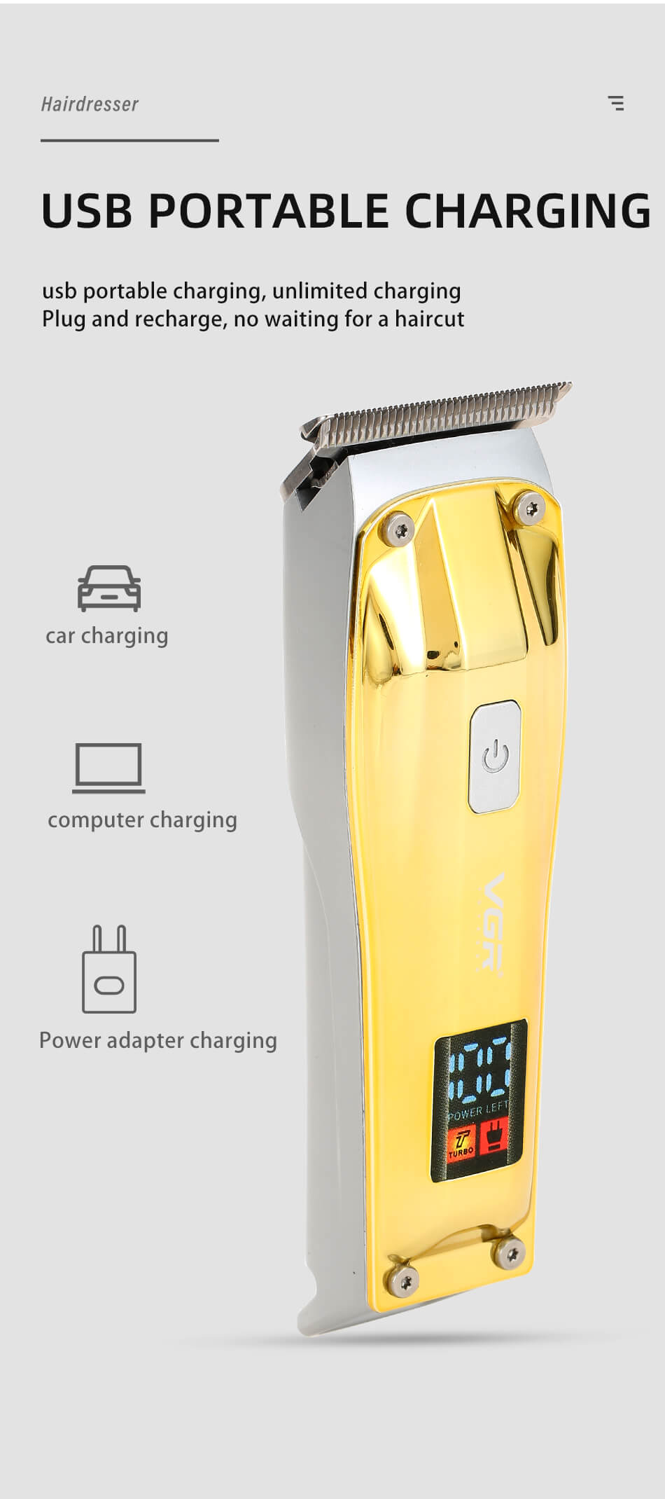 VGR V956 Sharp Hair Trimmer for men