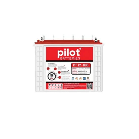 Pilot PT12-180 180Ah OPZS Tubular Battery