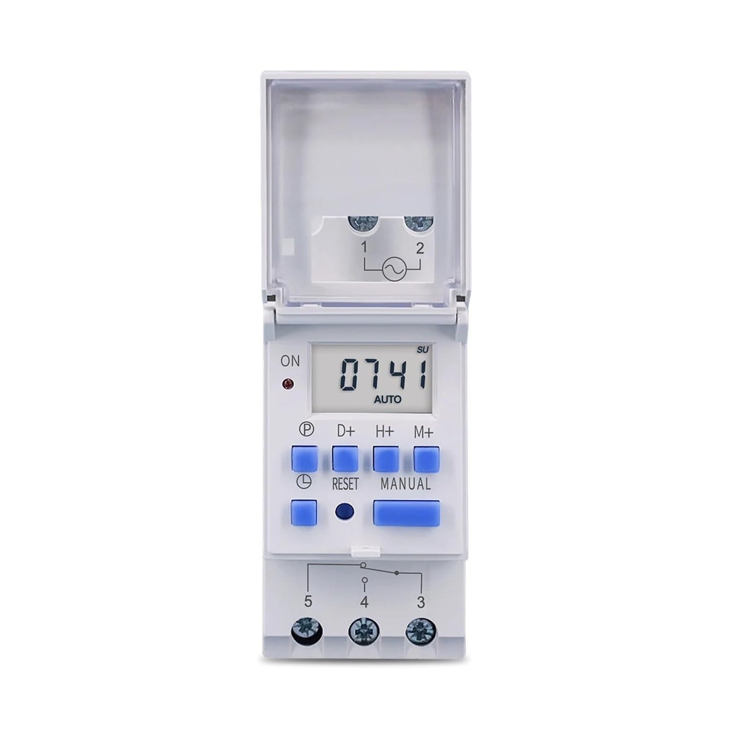 15A Weekly 7 Days Programmable Digital TIME SWITCH Timer (NO-NC)