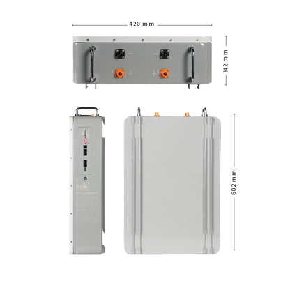 DJDC Dongjin  48V 100Ah Lithium-ion LiFePO? Battery – 5.12kWh – IP32 – Wall-Mounted