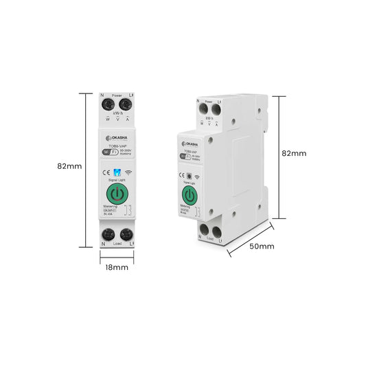 Okasha Smart 8in1 Wifi Smart Power Switch-40A
