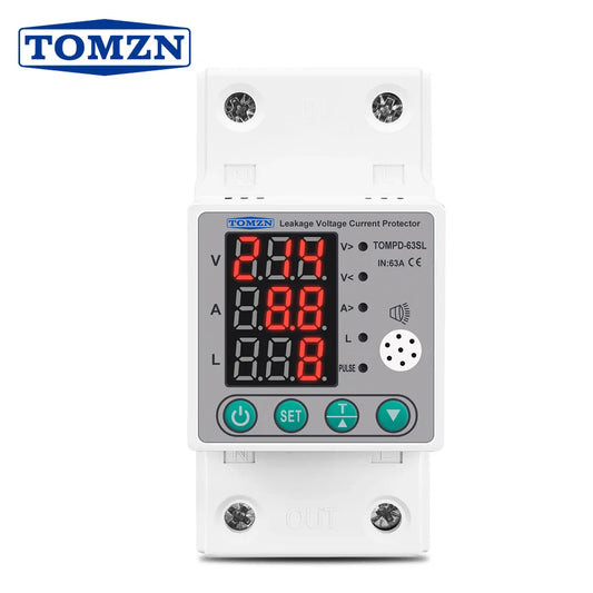 Tomzn 5 in 1 2024 model Over And Under Voltage Over Current with Current Leakage 63A