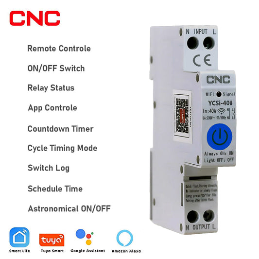 CNC YCSI-40W 40A Smart Wifi Timer Switch