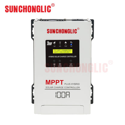 Sunchonglic Hybrid MPPT Solar Charge Controller 100A (12V/24V) with UPS Function
