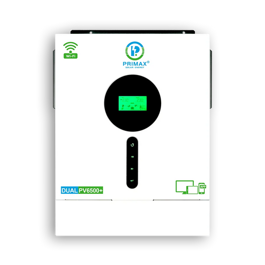 PRIMAX GALAXY DUAL PV6500+ 5.6KW HYBRID SOLAR INVERTER 5.6KW  With 6500W MPPT Solar Charge Controller