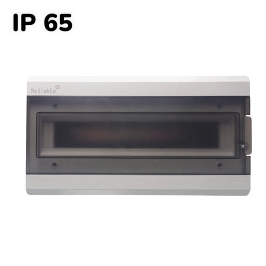 Reliable HT 8/12/18way Outdoor Waterproof IP65 PC Plastic Electrical Junction Box MCB Switch Panel Mounted Distribution Box