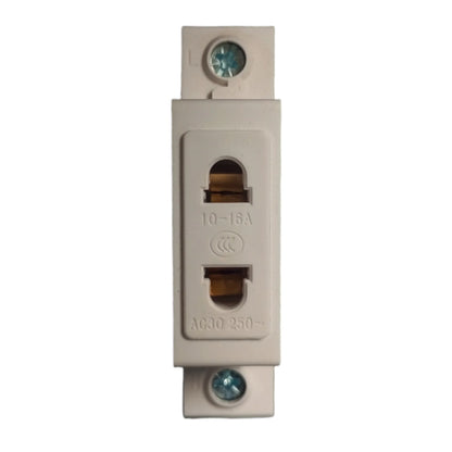 2 Pin Plug 35mm DIN Rail Mount AC Power Socket