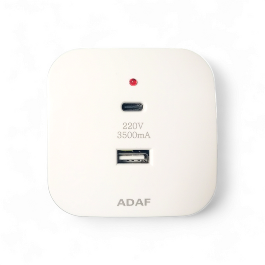 Surface Mounted USB C & USB A Charger Plug 3500mA