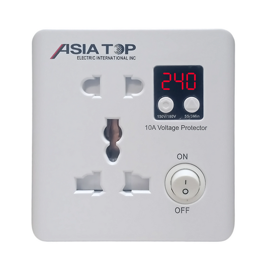 ASIA TOP V261-D  10A Wall Socket with Built-in Timer, Voltage Protection