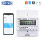 Tomzn HIKING DDS238-4 60A WIFI Smart Energy Meter Kwh Monitoring Circuit breaker Timer with voltage current protection Single Phase