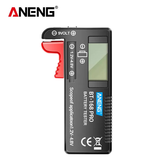 ANENG BT-168 PRO Digital Battery Volt Tester | Universal Lithium, AAA, AA & Button Cell Checker