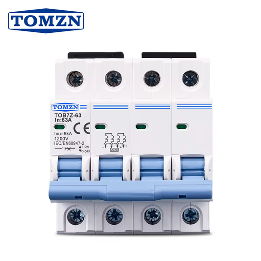 Tomzn TOB7Z-63 4P DC 1200V MCB Circuit Breaker