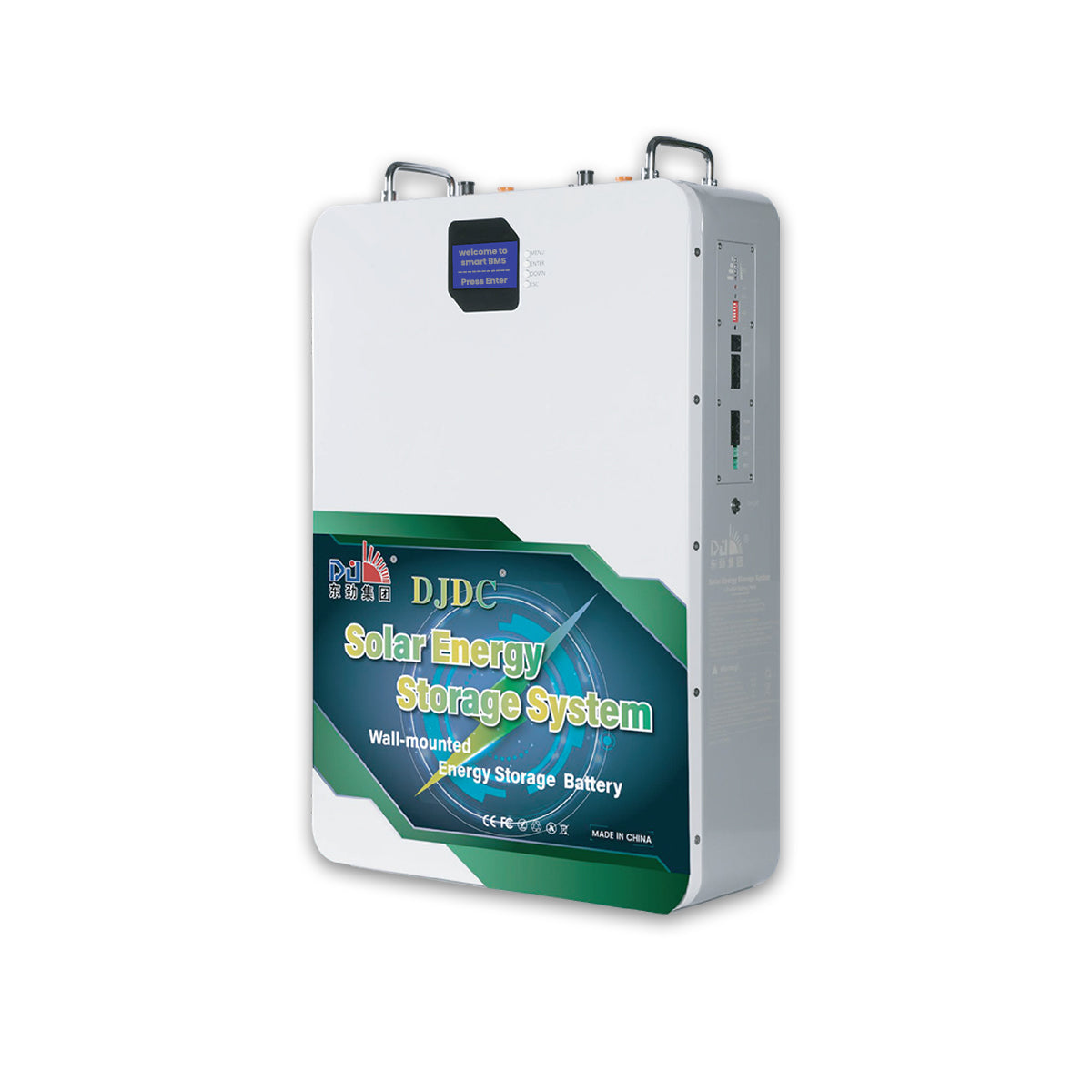 DJDC Dongjin  48V 100Ah Lithium-ion LiFePO? Battery – 5.12kWh – IP32 – Wall-Mounted