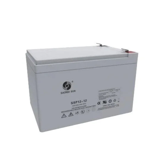 Sacred Sun SSP12-12 12V 12Ah Lead Acid Battery