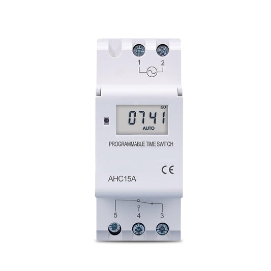 15A Weekly 7 Days Programmable Digital TIME SWITCH Timer (NO-NC)